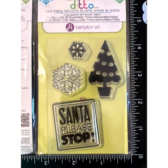 Ditto by Hampton Art Christmas Clear Stamp Set SC0506 - Picture 2 of 2